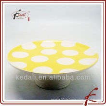Einfache Design Großhandel Porzellan Keramik Geschirr Geschirr Geschirr Kuchen Platte